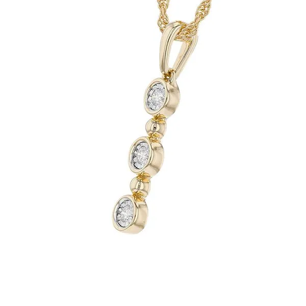 14kt Yellow Gold Diamond Necklace Image 2 Don's Jewelry & Design Washington, IA