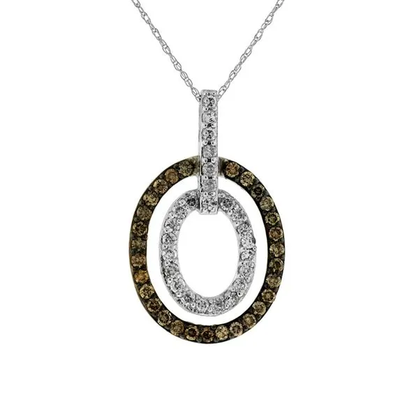 14kt White Gold Fancy Mocha Diamond Necklace Don's Jewelry & Design Washington, IA