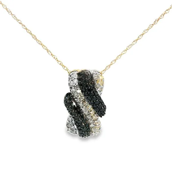 14kt Gold Fancy Black Diamond Necklace Don's Jewelry & Design Washington, IA