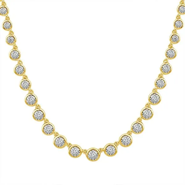 10kt Yellow Gold Diamond Necklace Image 2 Don's Jewelry & Design Washington, IA