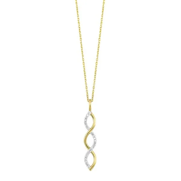 10kt Yellow Gold Diamond Necklace Don's Jewelry & Design Washington, IA