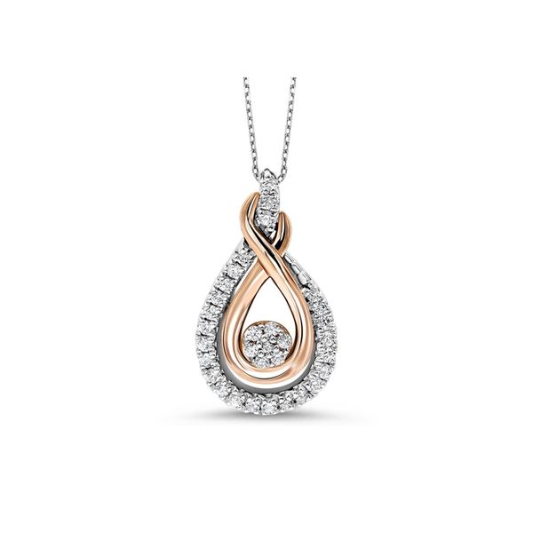 Sterling Silver and 10kt Rose Gold Necklace Don's Jewelry & Design Washington, IA