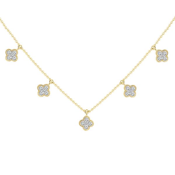 14kt Yellow Gold Diamond Necklace Image 2 Don's Jewelry & Design Washington, IA