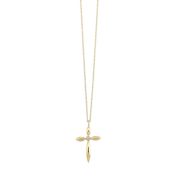 Gold Diamond Cross Necklace Don's Jewelry & Design Washington, IA