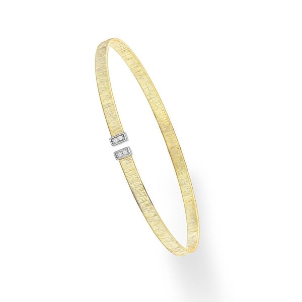 14kt Yellow Gold Diamond Bangle Bracelet Don's Jewelry & Design Washington, IA