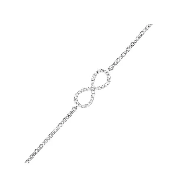 Sterling Silver Diamond Infinity Bracelet Don's Jewelry & Design Washington, IA