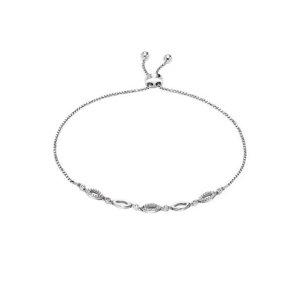 Sterling Silver Adjustable Diamond Bracelet Don's Jewelry & Design Washington, IA
