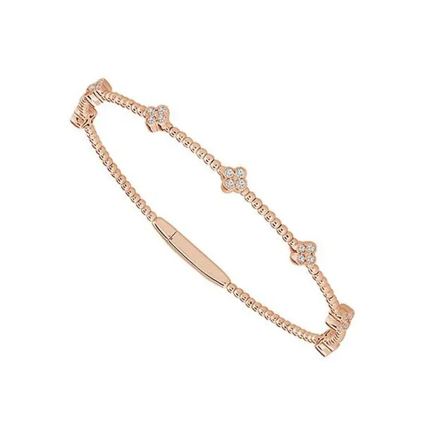 14kt Rose Gold Diamond Bracelet Don's Jewelry & Design Washington, IA