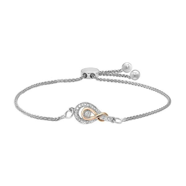 Sterling Silver & 10kt Rose Gold Bracelet Don's Jewelry & Design Washington, IA