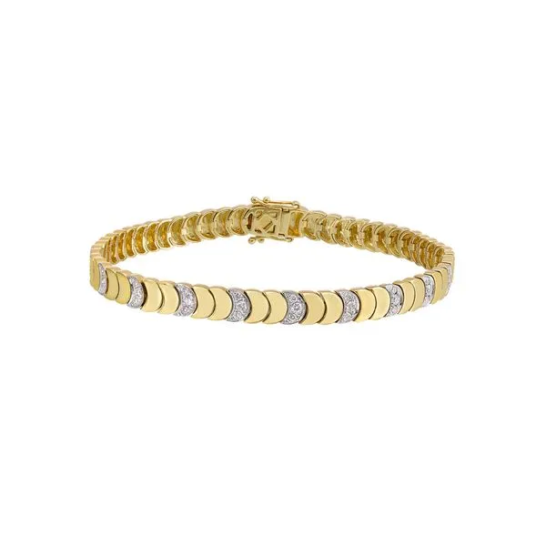 14kt Yellow Gold Diamond Bracelet Don's Jewelry & Design Washington, IA