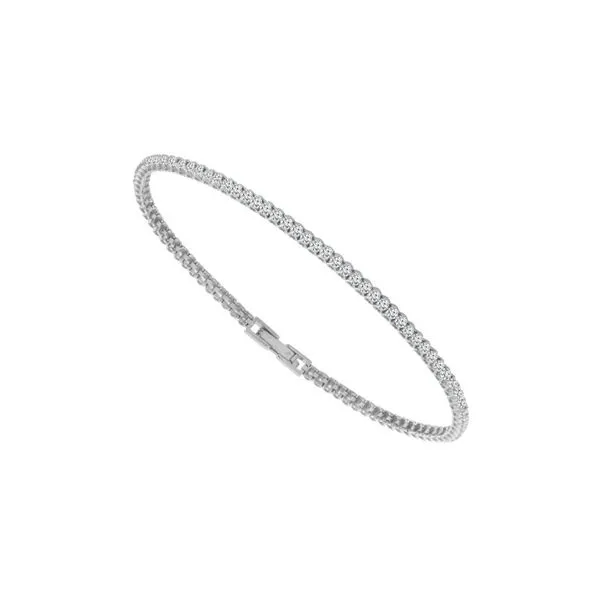 14kt White Gold Diamond Tennis Bracelet Don's Jewelry & Design Washington, IA
