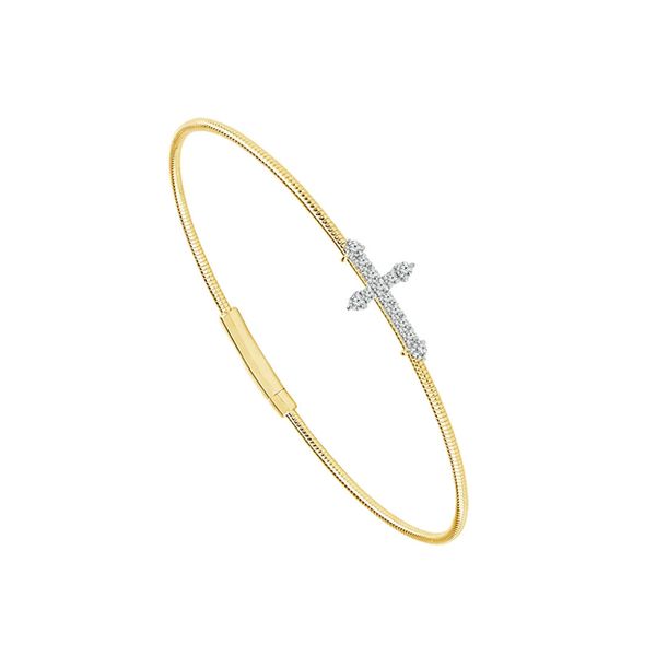 Gold Diamond Cross Bracelet Don's Jewelry & Design Washington, IA