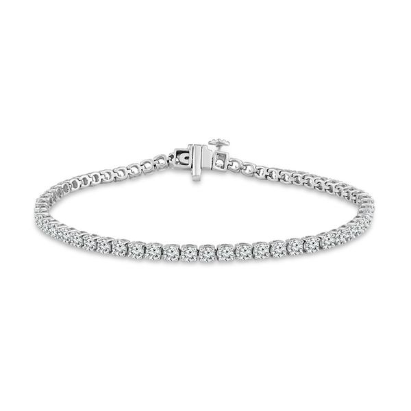 10kt White Gold 2ct Lab Grown Tennis Bracelet Don's Jewelry & Design Washington, IA