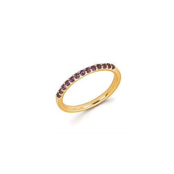 14kt Yellow Gold Amethyst Stackable Ring Don's Jewelry & Design Washington, IA