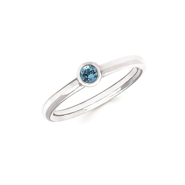 Sterling Silver Blue Topaz Stackable Ring Don's Jewelry & Design Washington, IA