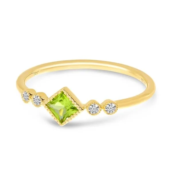 14kt Yellow Gold Peridot Ring Image 2 Don's Jewelry & Design Washington, IA