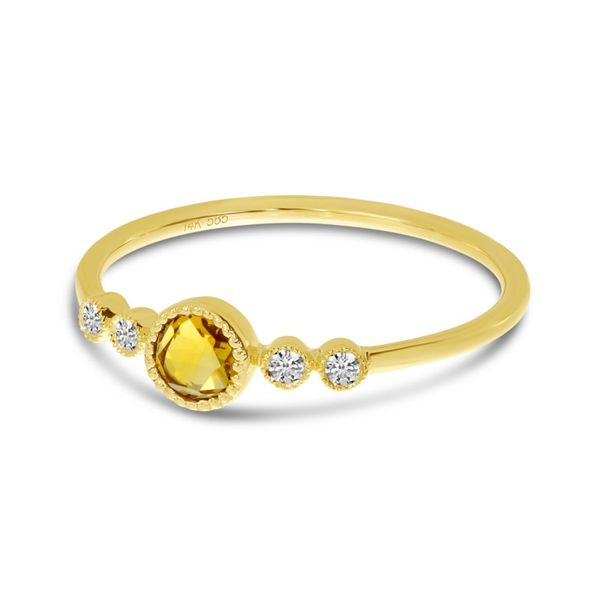 14kt Yellow Gold Citrine Ring Image 2 Don's Jewelry & Design Washington, IA