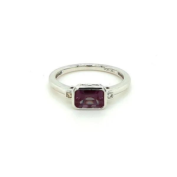 14kt White Gold Synthetic Alexandrite Ring Don's Jewelry & Design Washington, IA