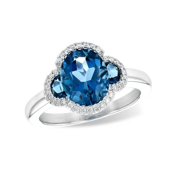 14kt White Gold London Blue Topaz Ring Don's Jewelry & Design Washington, IA