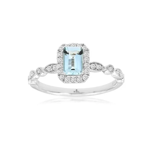 14kt White Gold Aquamarine Ring Don's Jewelry & Design Washington, IA