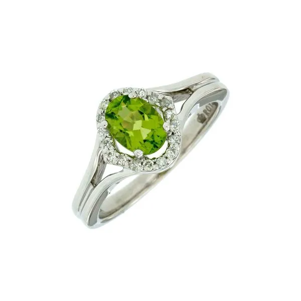 14kt White Gold Peridot Ring Don's Jewelry & Design Washington, IA