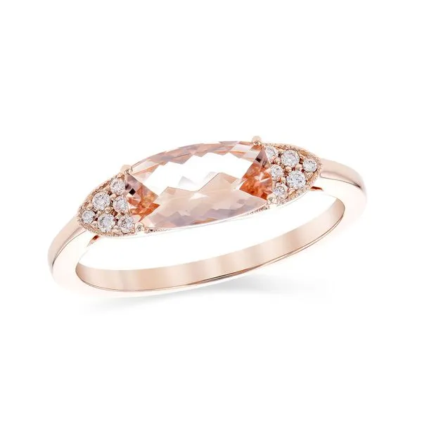 14kt Rose Gold Morganite Ring Don's Jewelry & Design Washington, IA