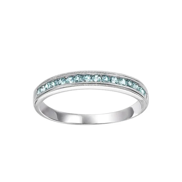 10kt White Gold Blue Topaz Ring Don's Jewelry & Design Washington, IA