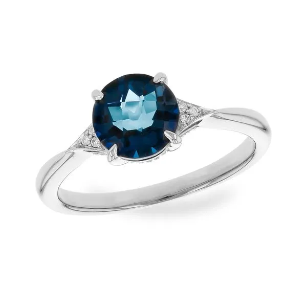 14kt White Gold London Blue Topaz Ring Don's Jewelry & Design Washington, IA
