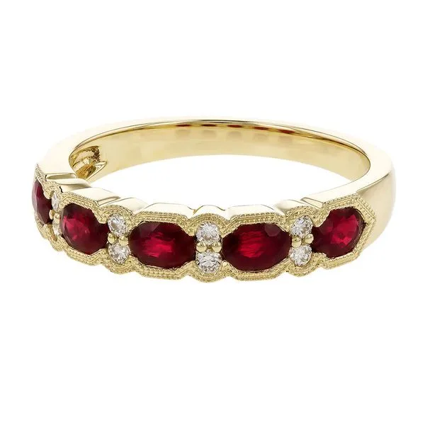 14kt Yellow Gold Ruby Ring Image 2 Don's Jewelry & Design Washington, IA