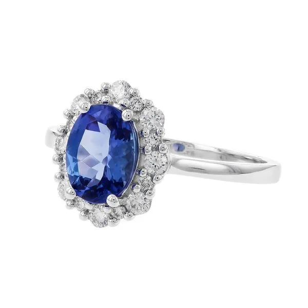 14kt White Gold Tanzanite Ring Image 2 Don's Jewelry & Design Washington, IA