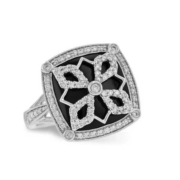 14kt White Gold Black Onyx Ring Don's Jewelry & Design Washington, IA