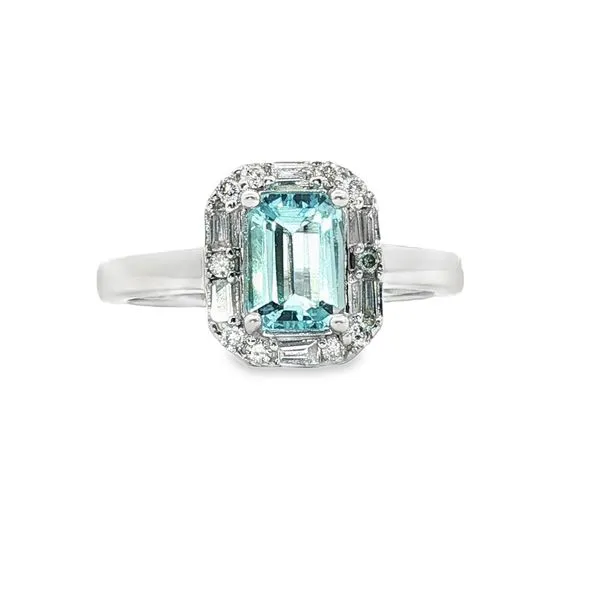 14kt White Gold Aquamarine Ring Don's Jewelry & Design Washington, IA