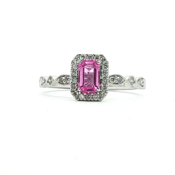 14kt White Gold Pink Sapphire Ring Don's Jewelry & Design Washington, IA