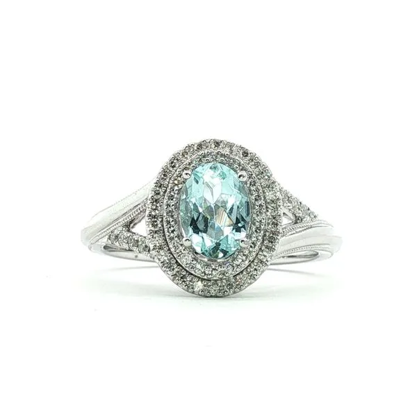 14kt White Gold Aquamarine Ring Don's Jewelry & Design Washington, IA