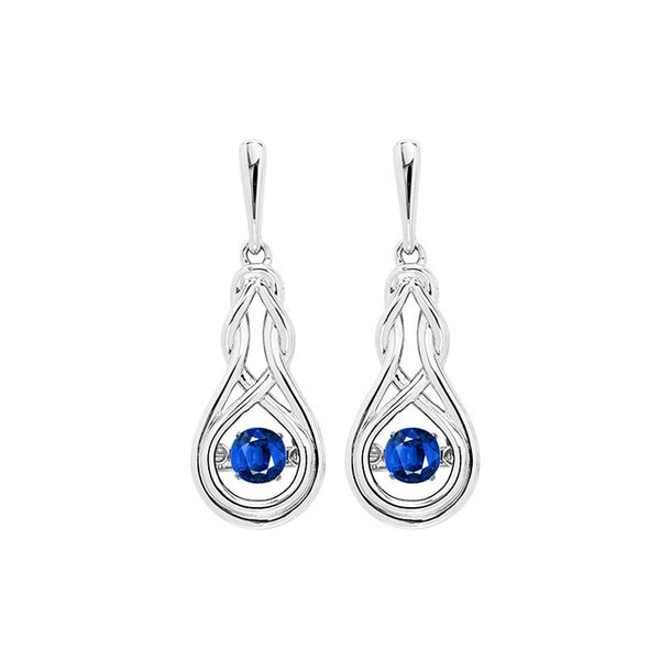 Sterling Silver Created Sapphire Earrings Don's Jewelry & Design Washington, IA