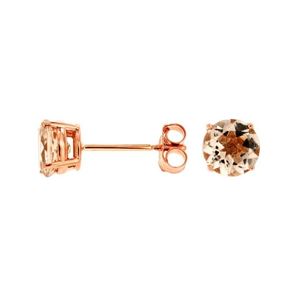 14kt Rose Gold Morganite Earrings Don's Jewelry & Design Washington, IA