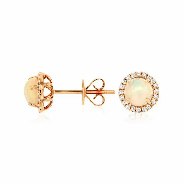 14kt Rose Gold Opal Earrings Don's Jewelry & Design Washington, IA