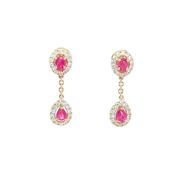 14kt Yellow Gold Ruby Earrings Don's Jewelry & Design Washington, IA