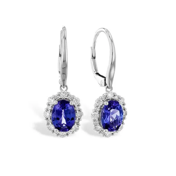 14kt White Gold Tanzanite Earrings Don's Jewelry & Design Washington, IA