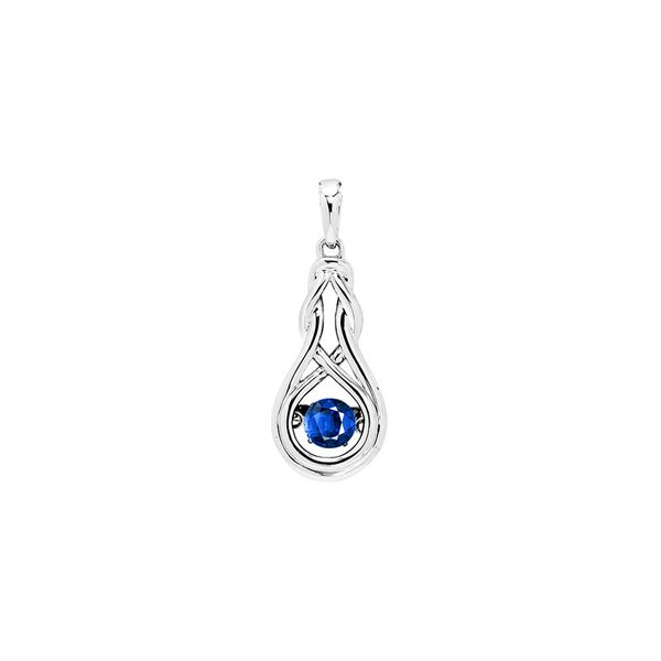 Sterling Silver Created Sapphire Necklace Don's Jewelry & Design Washington, IA