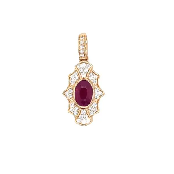 14kt Yellow Gold Ruby Pendant Don's Jewelry & Design Washington, IA