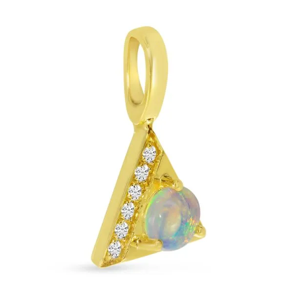 14kt Yellow Gold Opal Pendant Image 2 Don's Jewelry & Design Washington, IA