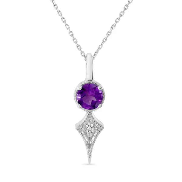 14kt White Gold Amethyst Pendant Don's Jewelry & Design Washington, IA