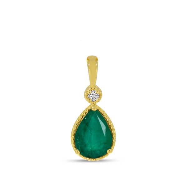 Gold Emerald Pendant Don's Jewelry & Design Washington, IA