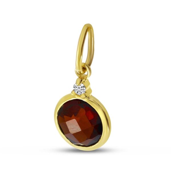 Gold Garnet Pendant Don's Jewelry & Design Washington, IA