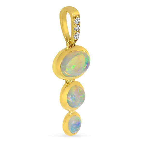 Gold Opal Pendant Image 2 Don's Jewelry & Design Washington, IA