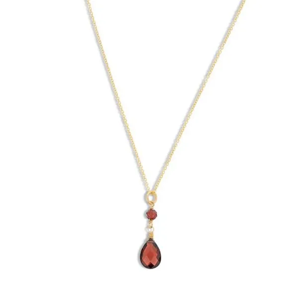 Gold Filled Garnet Necklace Don's Jewelry & Design Washington, IA
