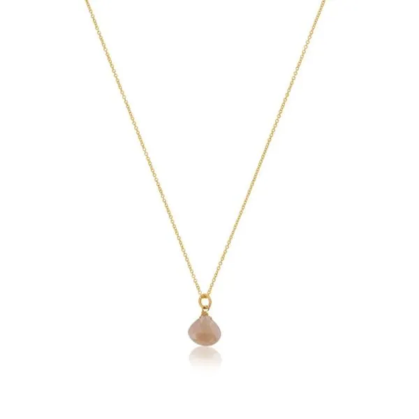 Mystic Peach Moonstone Necklace Don's Jewelry & Design Washington, IA