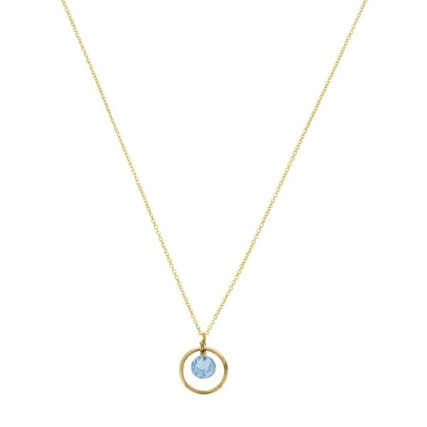 Blue Topaz Hoop Necklace Don's Jewelry & Design Washington, IA
