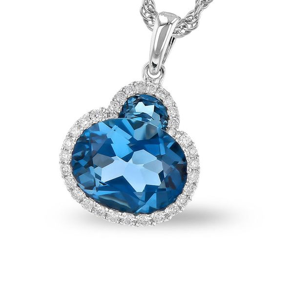 London Blue Topaz Solitaire Necklace by Doves by Doron Paloma | Giving Tree  Gallery
